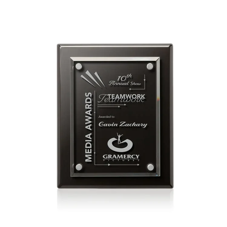Caledon Plaque - Black Silver #6