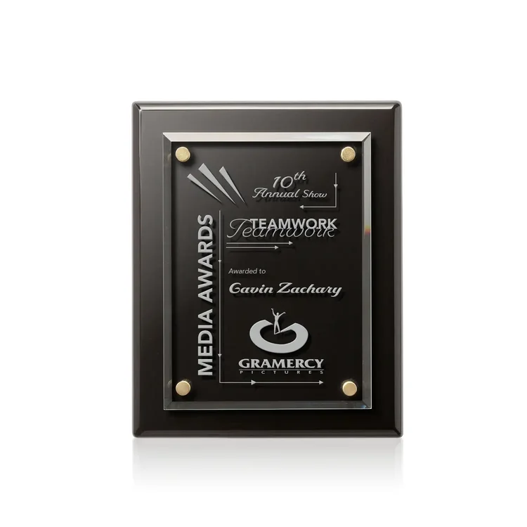 Caledon Plaque - Black Silver #7