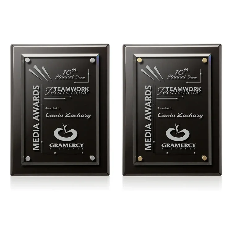 Caledon Plaque - Black Silver #8