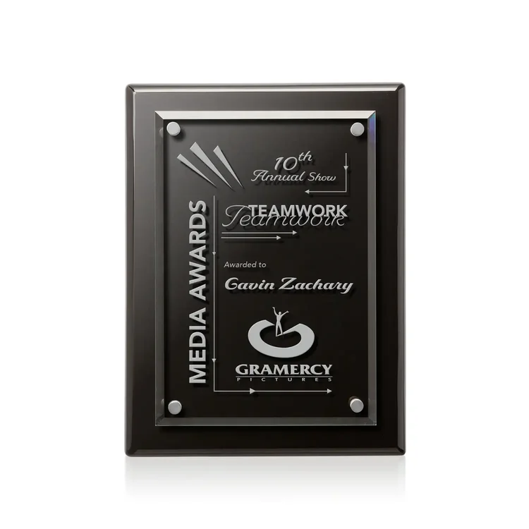 Caledon Plaque - Black Silver #9