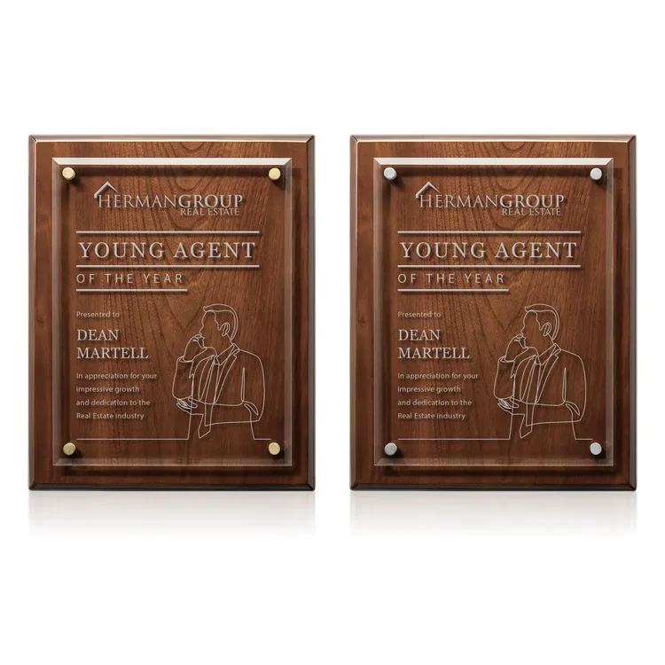 Caledon Plaque - Walnut Gold #11