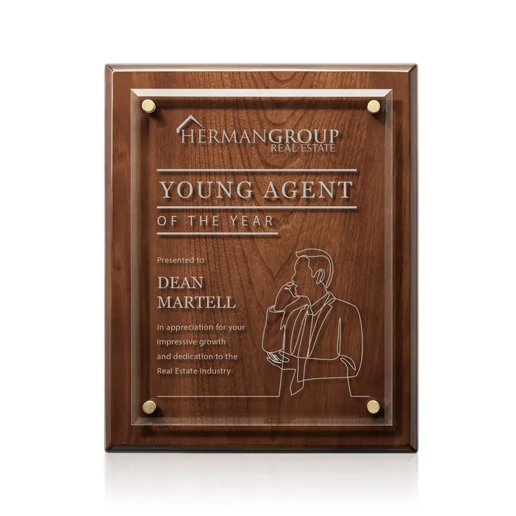 Caledon Plaque - Walnut Gold #12
