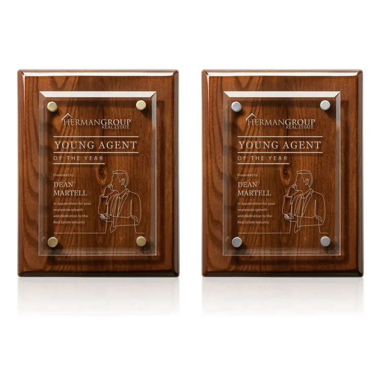 Caledon Plaque - Walnut Gold #2