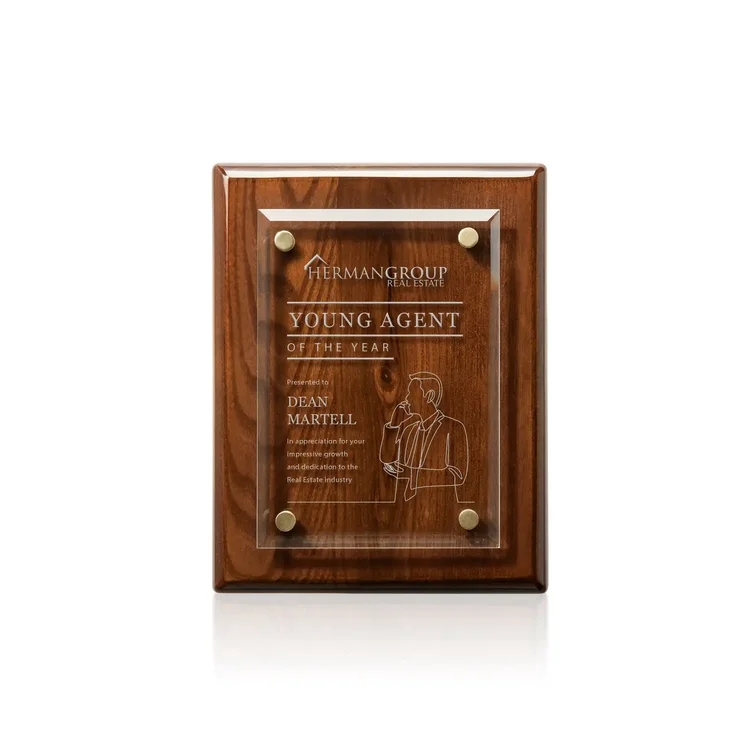 Caledon Plaque - Walnut Gold #3