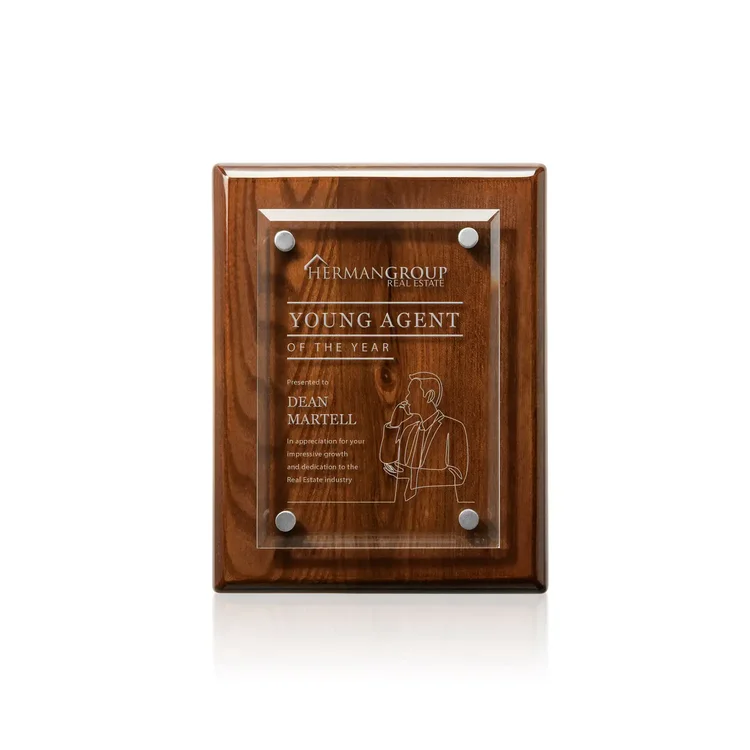 Caledon Plaque - Walnut Gold #4