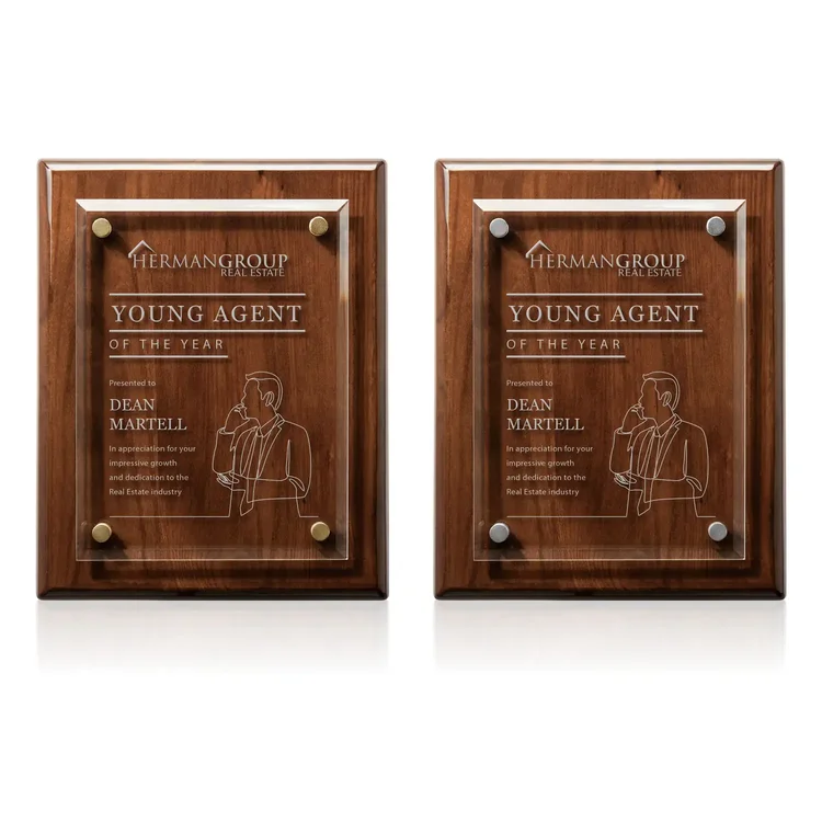 Caledon Plaque - Walnut Gold #5