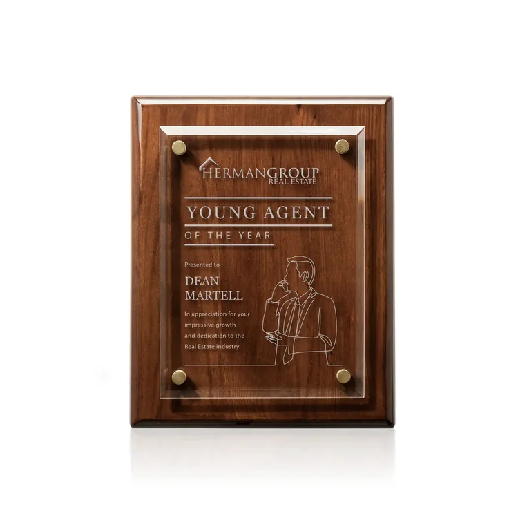 Caledon Plaque - Walnut Gold #6