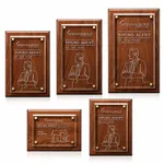 Plaque Caledon - Noyer et Or