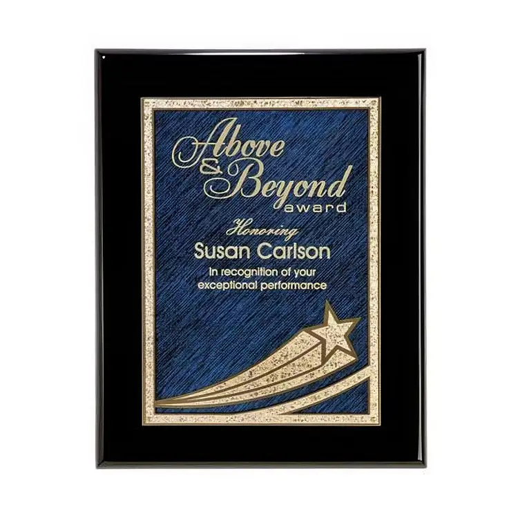 Comet Plaque - Black/Blue 8 x 10 in
