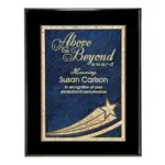 Plaque Comet - Noir/Bleu 9 x 12 po