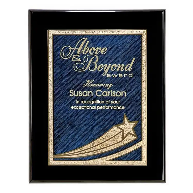 Comet Plaque - Black/Blue 9 x 12 in