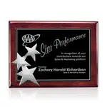 Plaque Constellation - Bois de Rose/Chrome 10.5 x 13 po