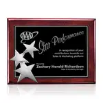 Plaque Constellation - Bois de Rose/Chrome 12 x 15 po