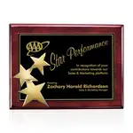 Plaque Constellation - Bois de Rose/Or 12 x 15 po