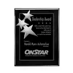 Plaque Constellation - Noir/Chrome 9 x 12 po