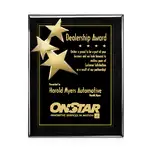 Plaque Constellation - Noir/Or 10.5 x 13 po