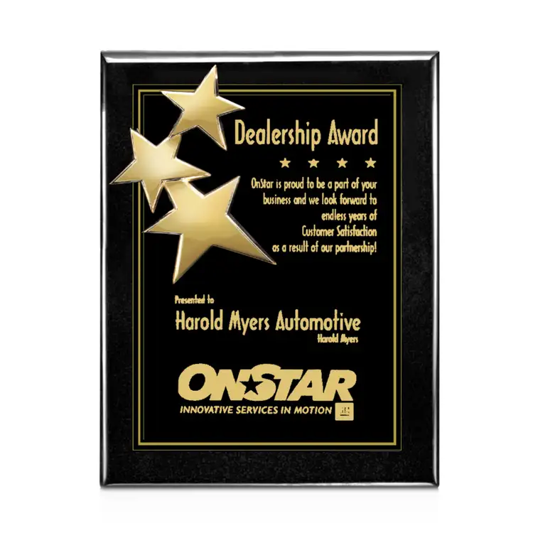 Constellation Plaque - Black/Gold 10.5 x 13 in