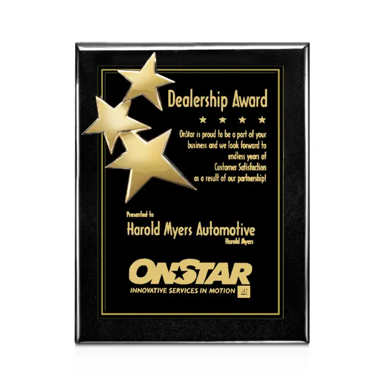 Constellation Plaque - Black/Gold 9 x 12 in
