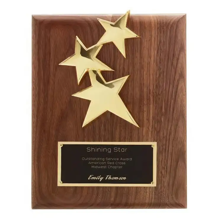Constellation Plaque - Walnut/Gold 8 x 10 in