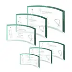 Plaque Crescent en verre jade - Gravure