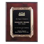 Plaque Deco Bronze - Noir/Bronze/Bois de Rose 10.5 x 13 po
