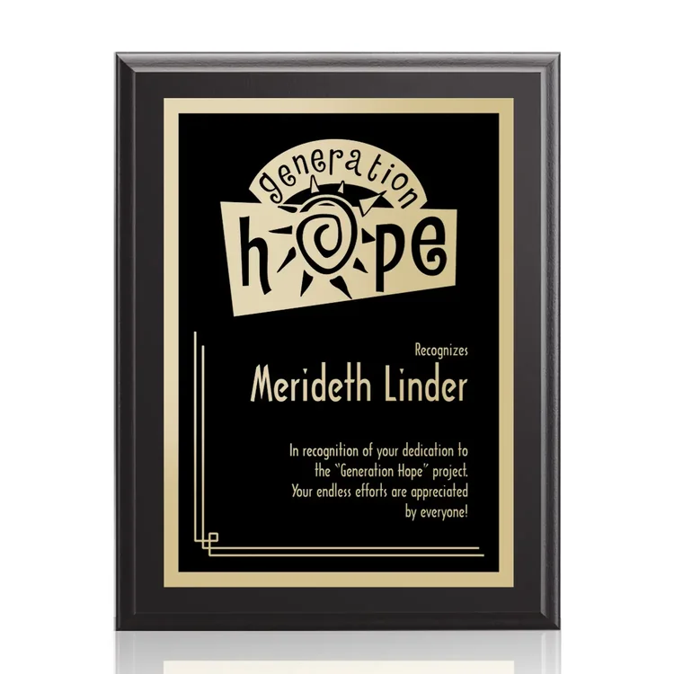 Farnsworth Simplicity - Black Finish Plaque #10