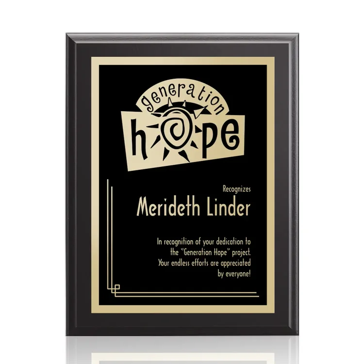 Farnsworth Simplicity - Black Finish Plaque #9