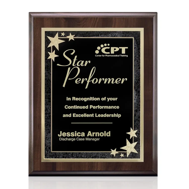 Farnsworth Starburst - Cherry FInish Plaque #10