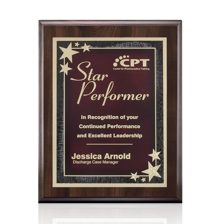 Farnsworth Starburst - Cherry FInish Plaque #2