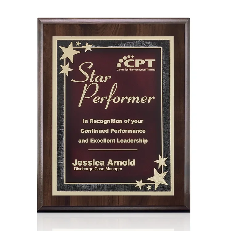 Farnsworth Starburst - Cherry FInish Plaque #3