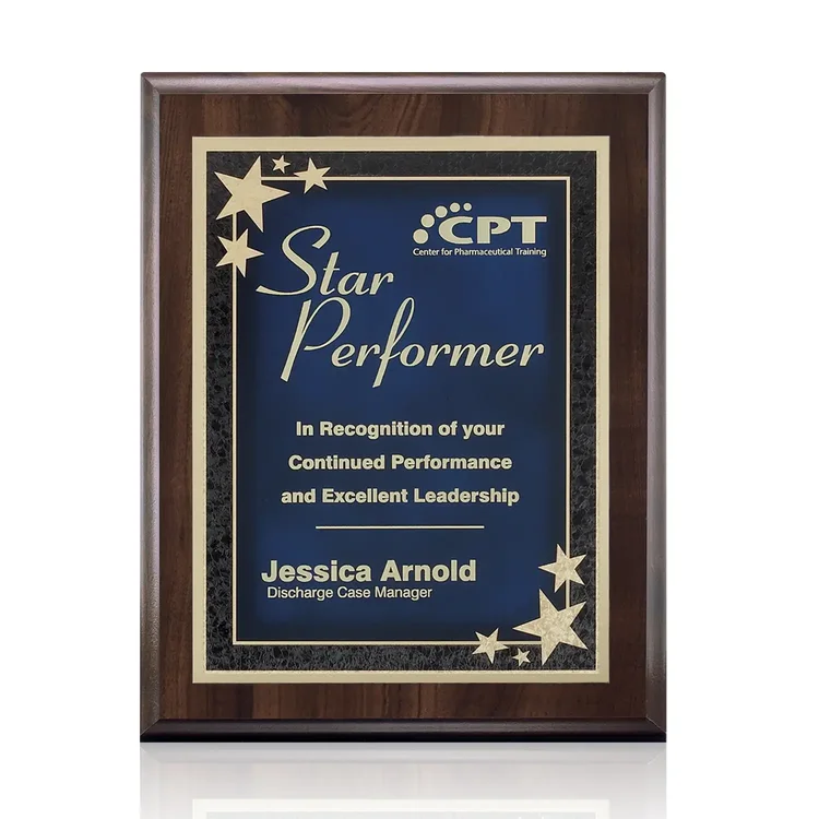 Farnsworth Starburst - Cherry FInish Plaque #5