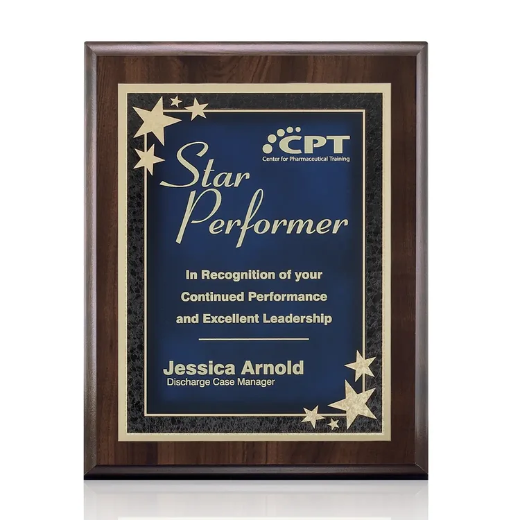 Farnsworth Starburst - Cherry FInish Plaque #6
