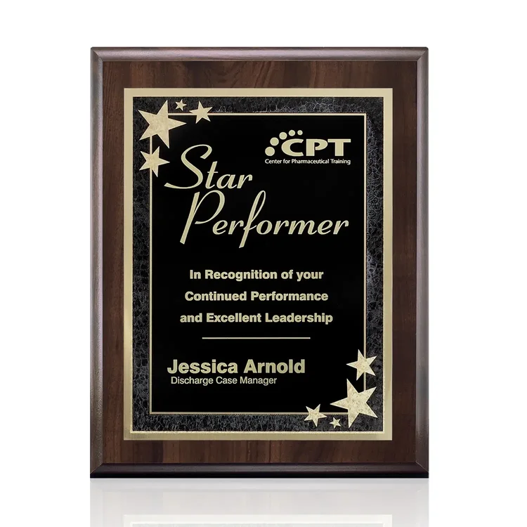 Farnsworth Starburst - Cherry FInish Plaque #8