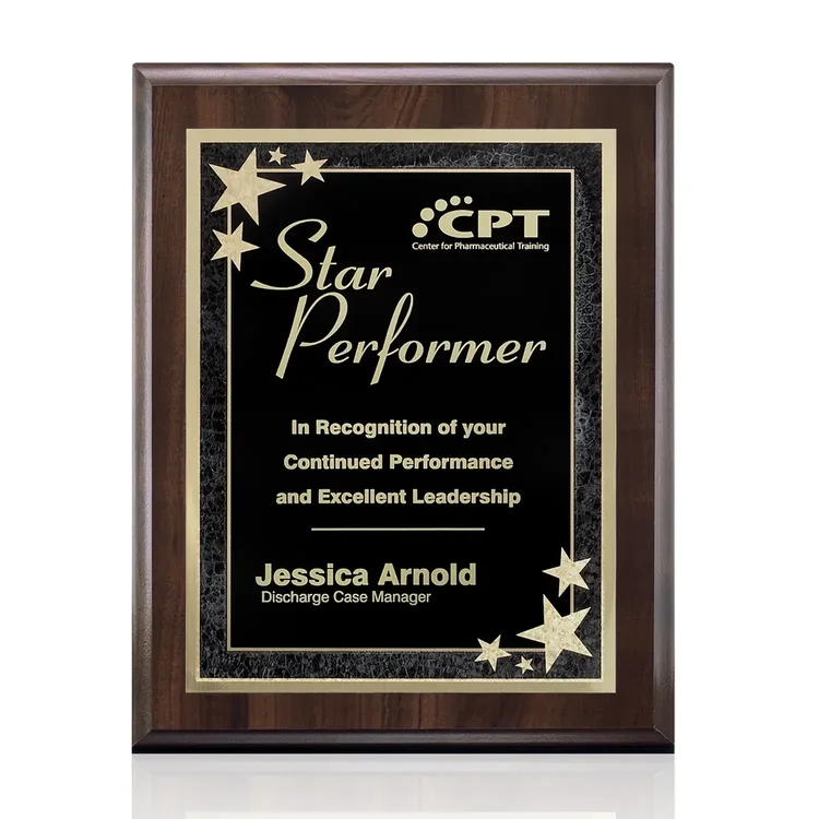 Farnsworth Starburst - Cherry FInish Plaque #9