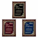 Plaque Farnsworth Starburst - Fini cerisier