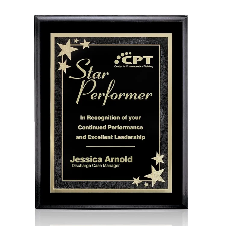 Farnsworth Starburst - Black Finish Plaque #10