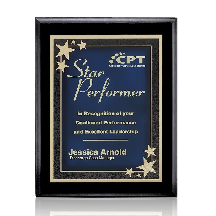 Farnsworth Starburst - Black Finish Plaque #6