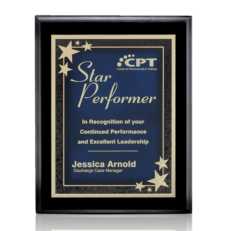 Farnsworth Starburst - Black Finish Plaque #7