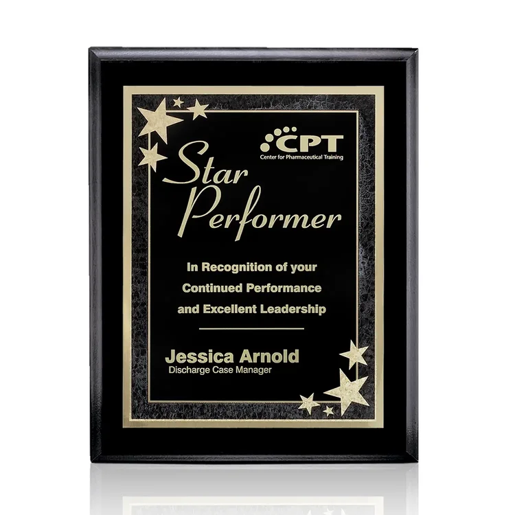 Farnsworth Starburst - Black Finish Plaque #8