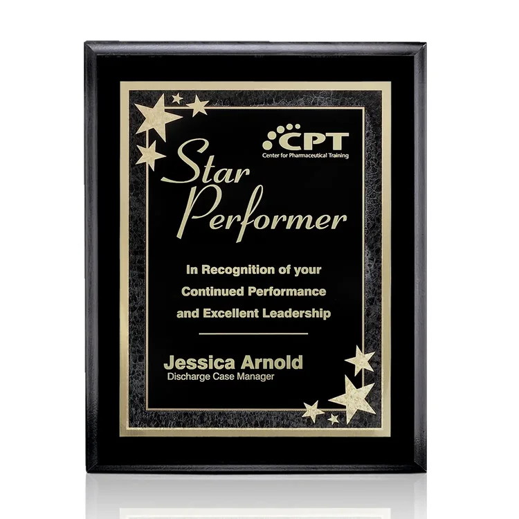 Farnsworth Starburst - Black Finish Plaque #9