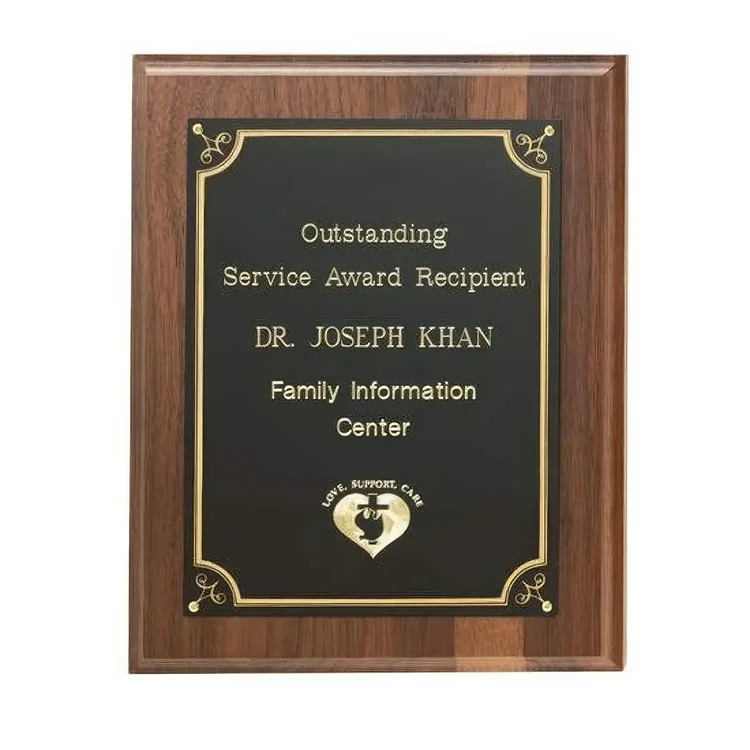 Plaque Filigree - Walnut/Black #2