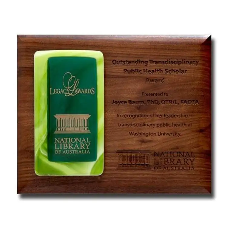 Fusion Walnut Plaque #5