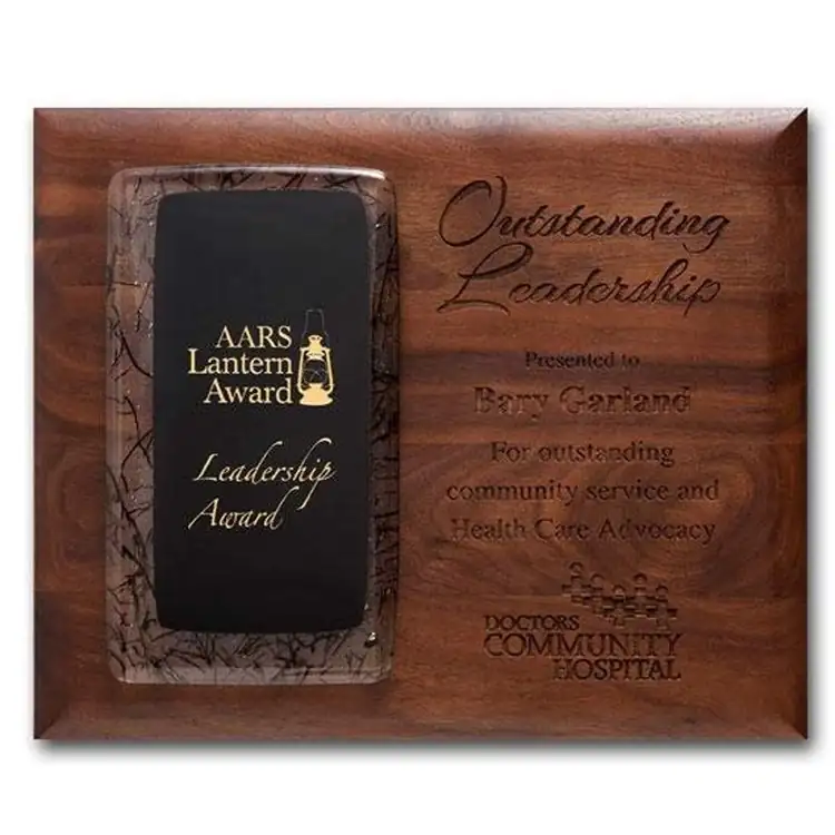 Fusion Walnut Plaque #7