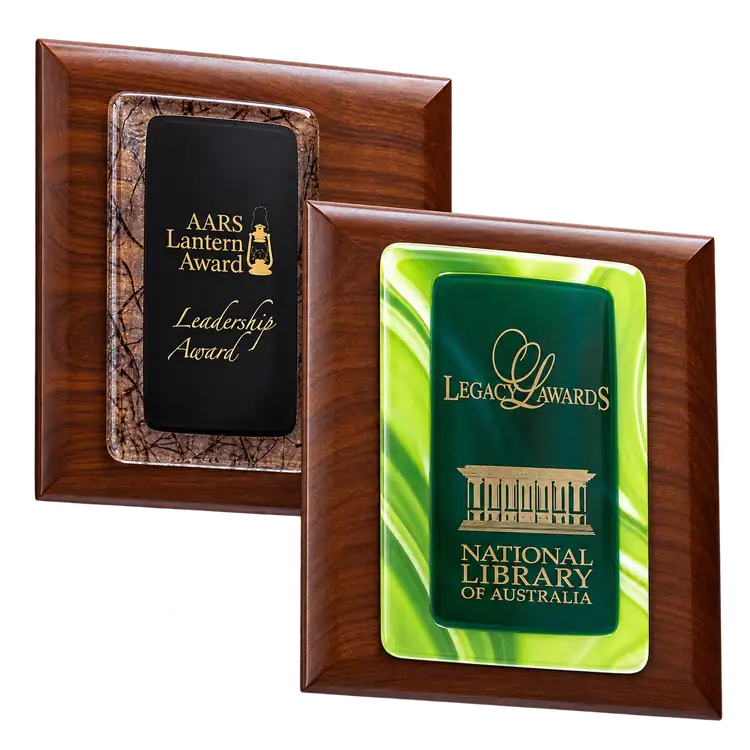 Fusion Walnut Plaque