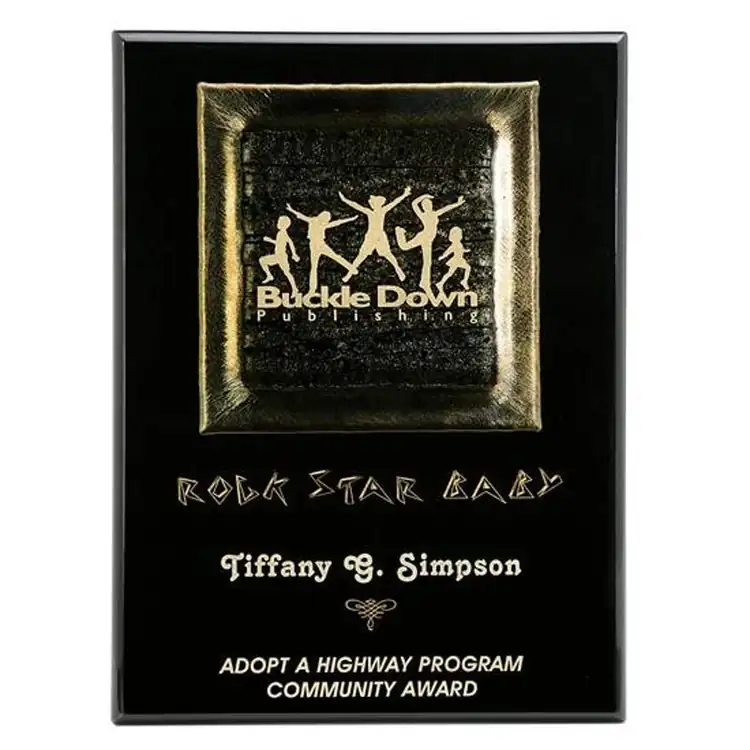 Fusion Metallic Glass Plaque #2