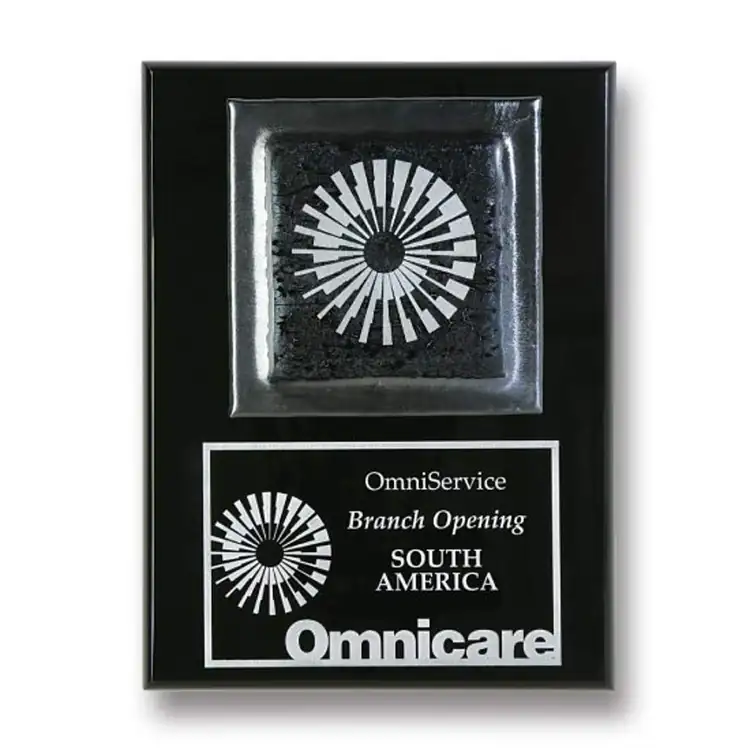 Fusion Metallic Glass Plaque #3