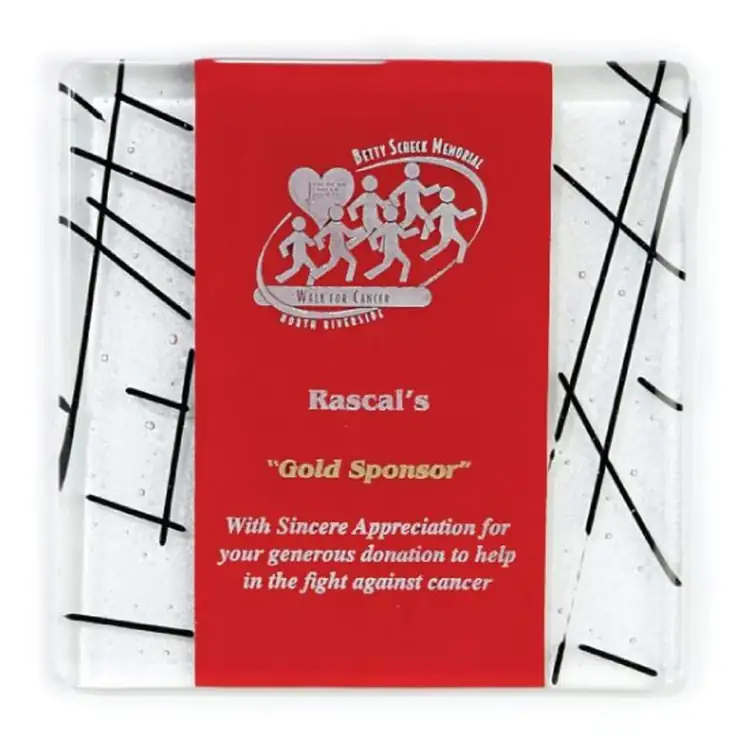 Fusion Wall Glass Plaque #8