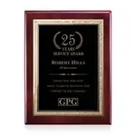 Plaque Gemstone en bois de rose - Bois de Rose/Black Elegance 8 x 10 po