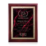 Plaque Gemstone en bois de rose - Bois de Rose/Garnetine 8 x 10 po