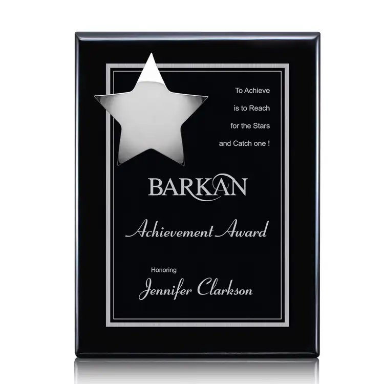 Plaque Hollister - Noir/Chrome 10.5 x 13 po